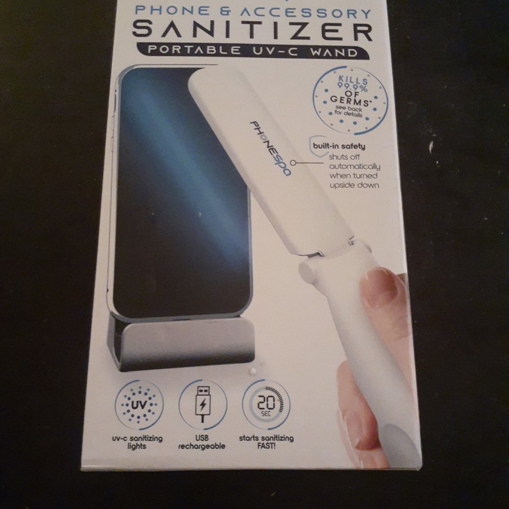 NEW IN BOX Phone Spa UVC Wand Sanitizer.